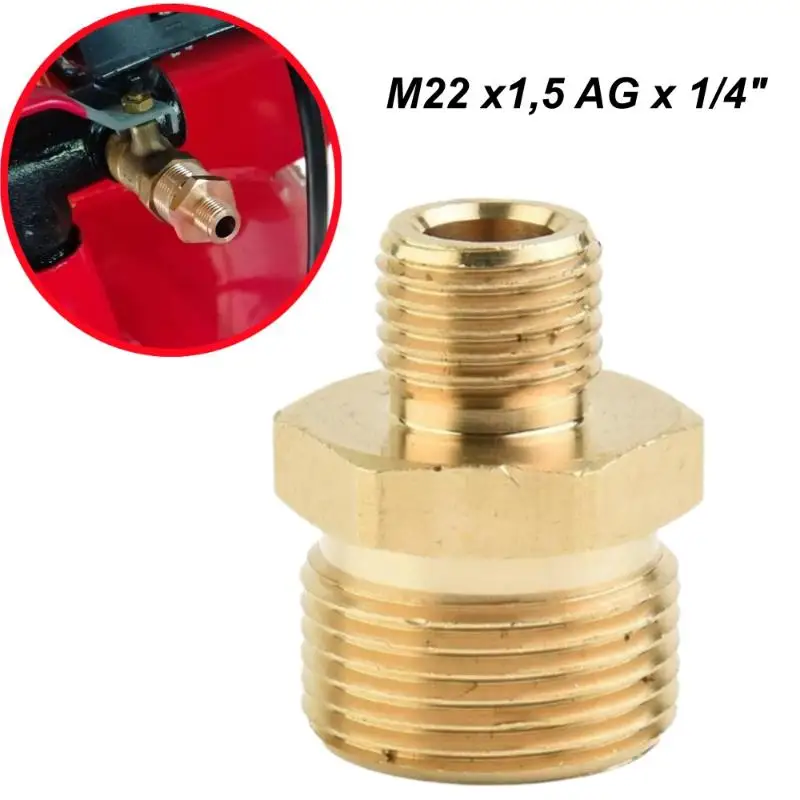 New Brass Connector 4-Point To 2-Point Silk 28 Grams Connector Hose Pipe Adapter Thickened And Lengthened