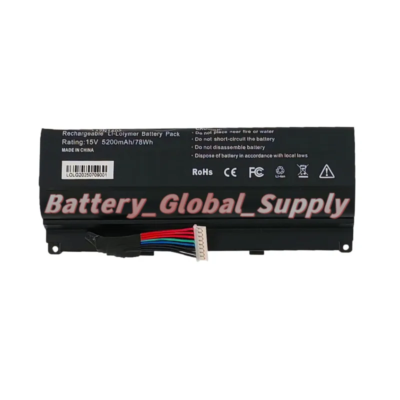 

Battery for GFX71J G751 G751J /JT/JM/JY A42N1403 15v 5200mah New 1PC-