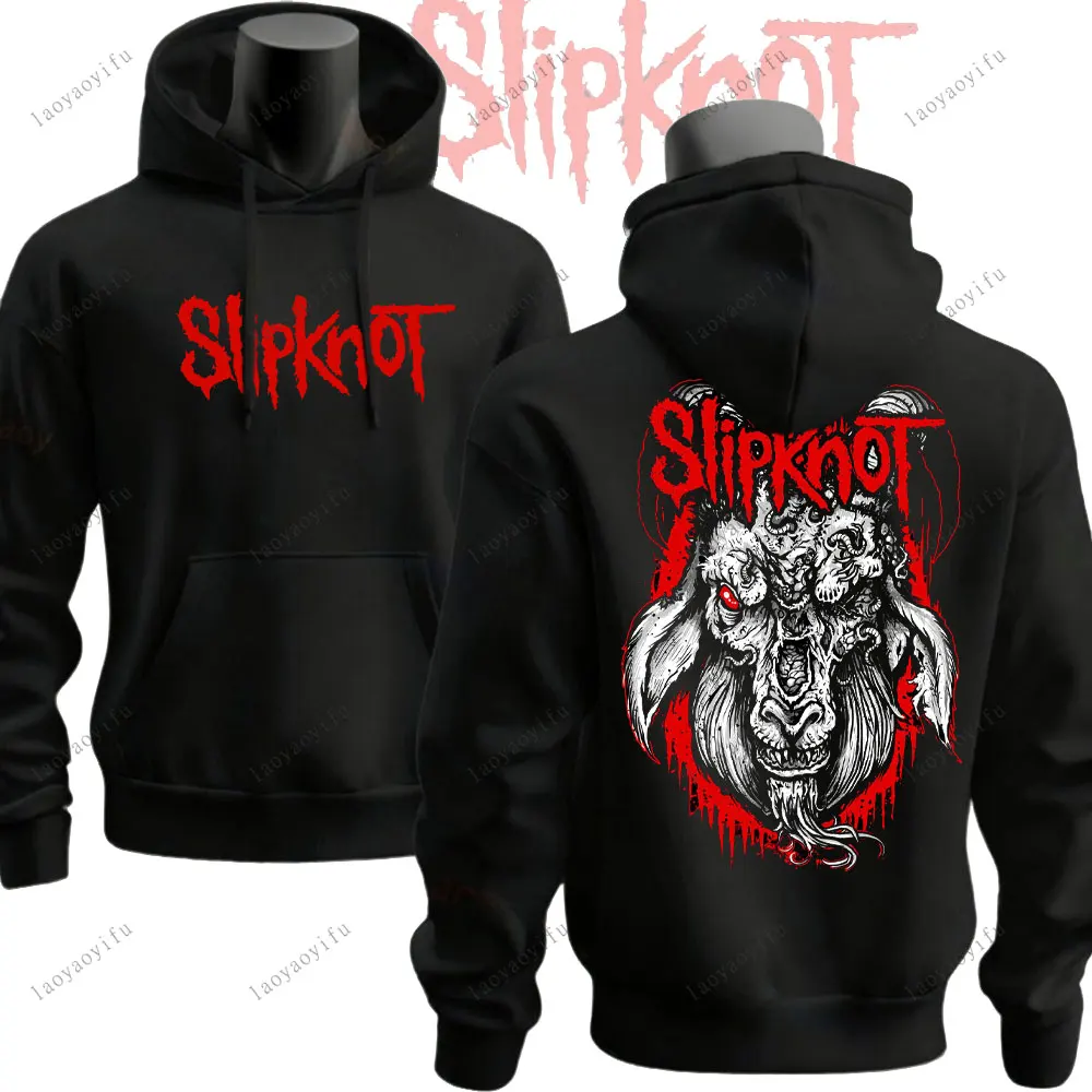Prepare for Hell Tour sudaderas con capucha Heavy Metal sudaderas hombre banda de Rock pulóver hombres Slipknots ropa estampada de 2 caras ropa de hombre