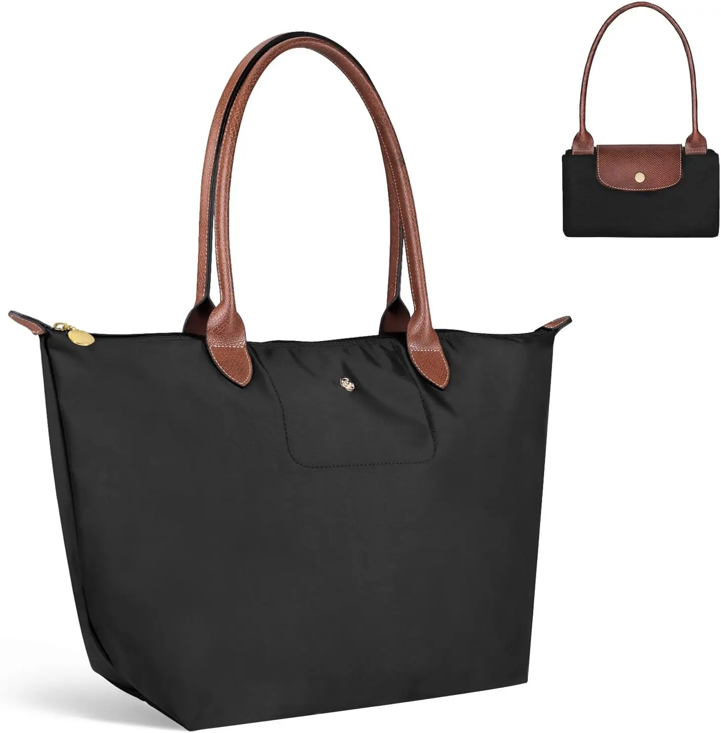 Foldable Work Tote Bag for Women, Fits 13-15" Laptop, Ideal for Office Professionals and College Students Commuting