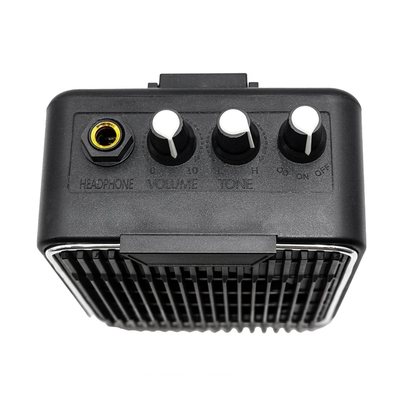Mini Guitar Amplifier Black Guitar Amplifier With 3.5Mm & 6.35Mm Inputs 6.35Mm Output Supports Volume Tone Adjustment image 4