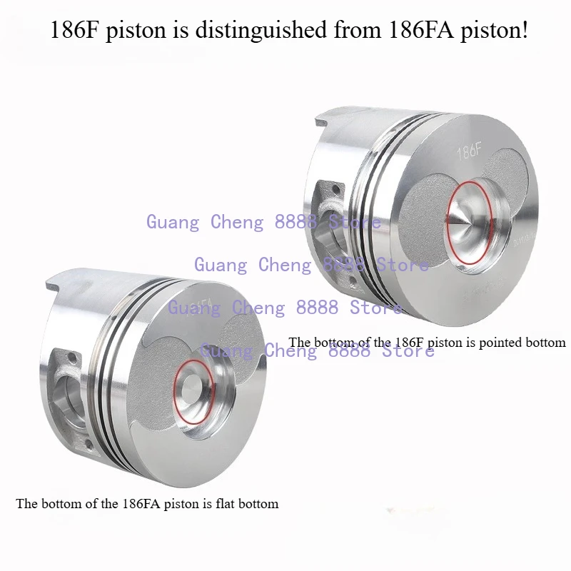 

Силовые аксессуары для дизельных двигателей с воздушным охлаждением 173F 178F 186FA 188F 190F 192F Поршневое кольцо Поршень