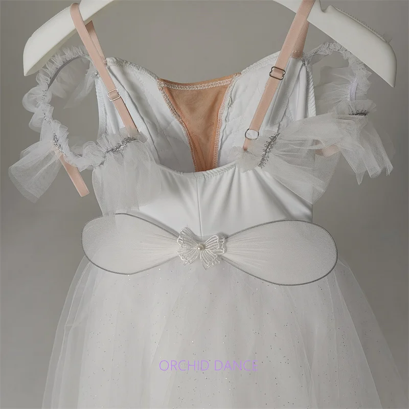 Venda quente crianças meninas crianças mulheres adulto desempenho wear ouro branco ballet tutu trajes