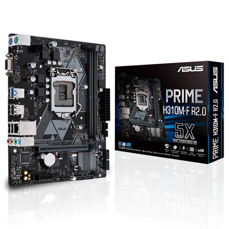 تنطبق على اللوحة الرئيسية لسطح المكتب للكمبيوتر PRIME H310M-F Home DDR4 LGA1151 تدعم WIN7