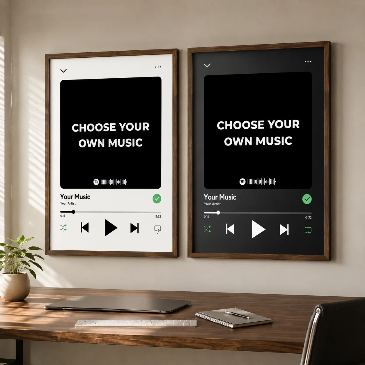 1/2PCS Custom Music Poster Music Album Canvas Print Custom Pictures and Lyrics Personalized Music Gift Wall Art Room Decor image 3