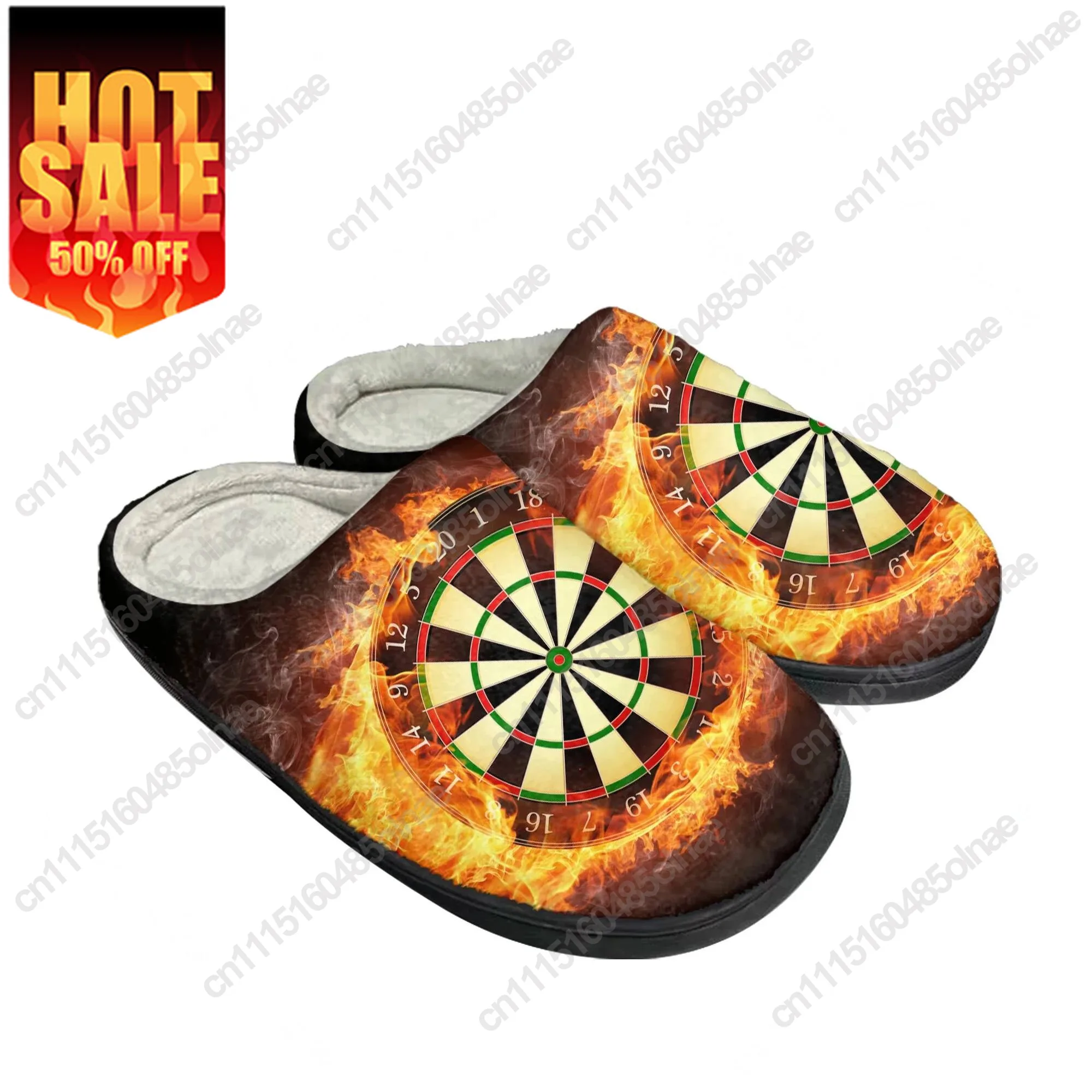 Love Gift Darts Player Home Cotton Slippers Mens Womens Plush Bedroom Casual Keep Warm Shoes Thermal Indoor Slipper Custom Shoe