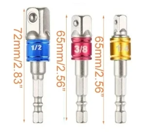 1/4 ''105 grados taladro de ángulo recto + 1/4 barra de extensión vástago hexagonal portapuntas de destornillador + Impacto hembra Flexible ángulo extensión de broca