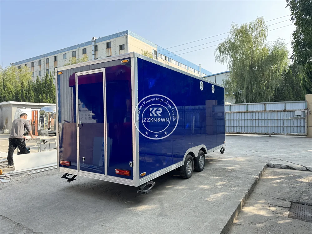 Commercial Customized Mobile Food Truck  Fully Catering Equipment Kiosk Pizza Coffee Fast  Food Trailer