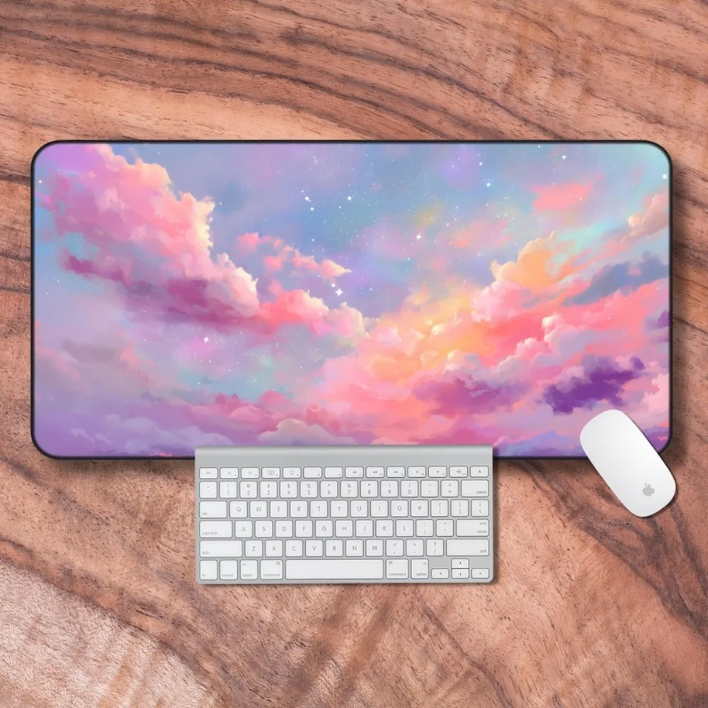 Anime Desk Mat, Desk Mat Aesthetic, Lofi Sky Desk Mat podkładka gamingowa alfombrillas para escritorio wrist rest