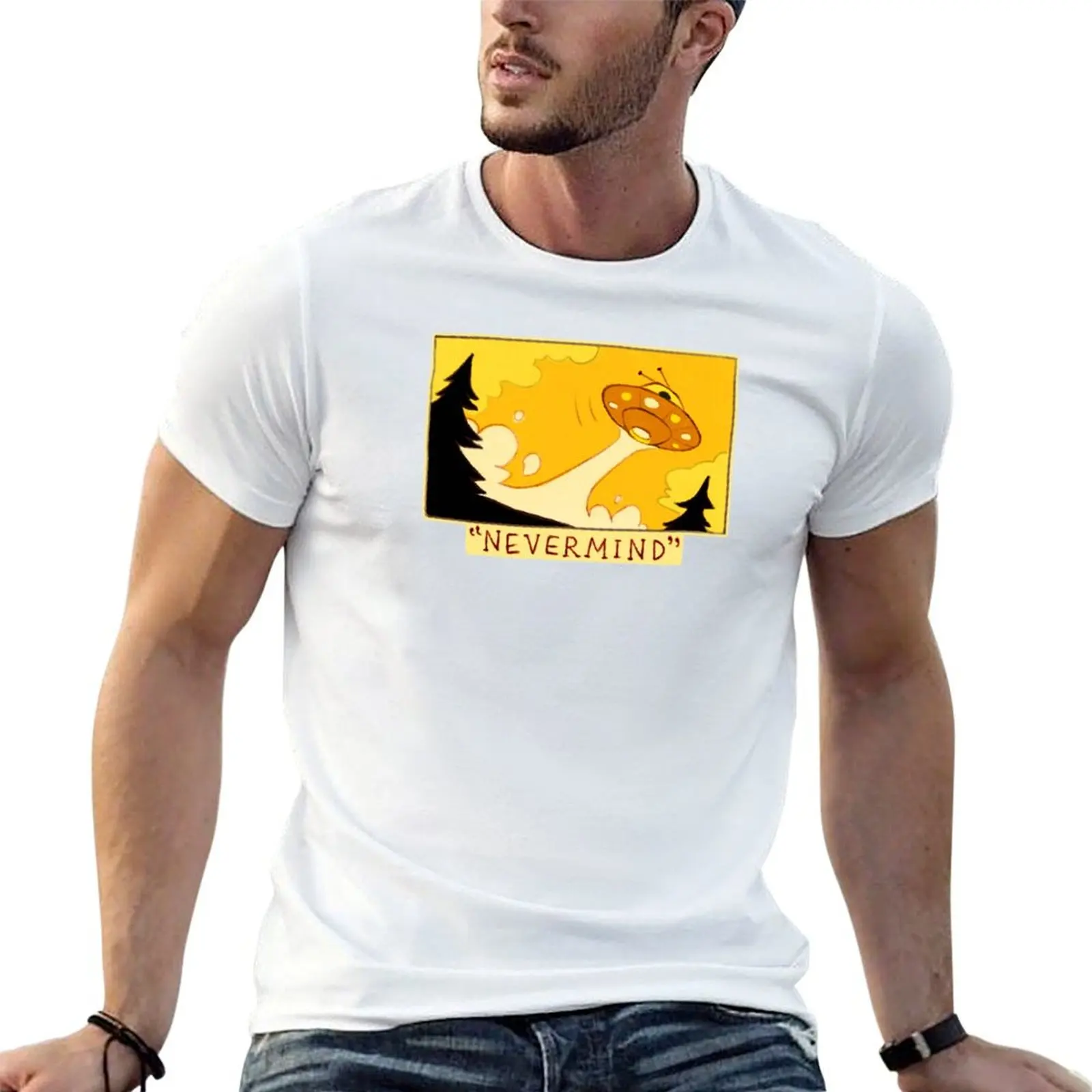 Disappointed UFO T-Shirt T-shirt basique respirant de couleur unie