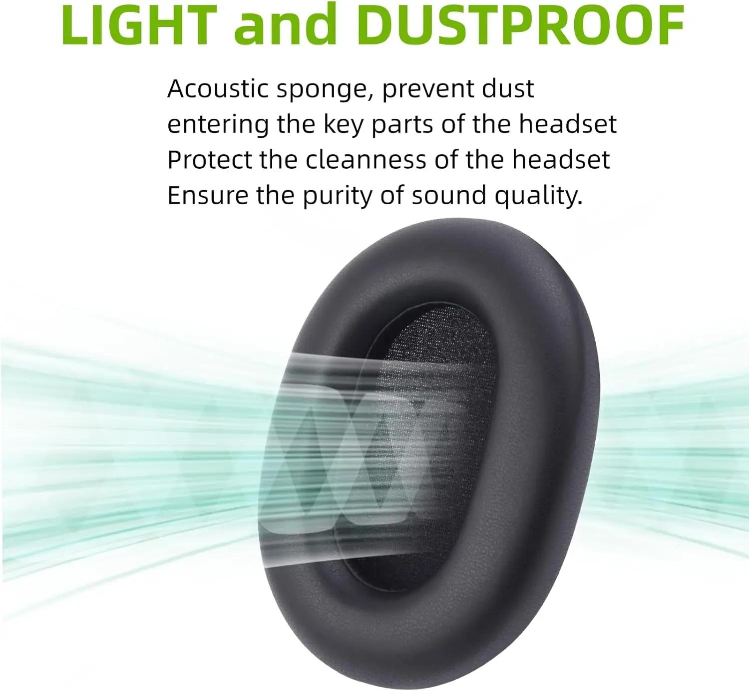 WH-1000XM5  Ear Pad Cushions Replacement Noise Isolation Ear Covers Compatible with Sony WH1000XM5 Wireless Noise Canceling Over