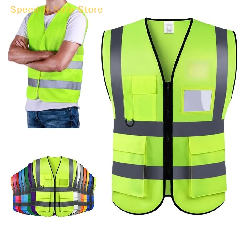

Reflective Vest For Enhanced Visibility In Nighttime Riding And Construction Safety Applications
