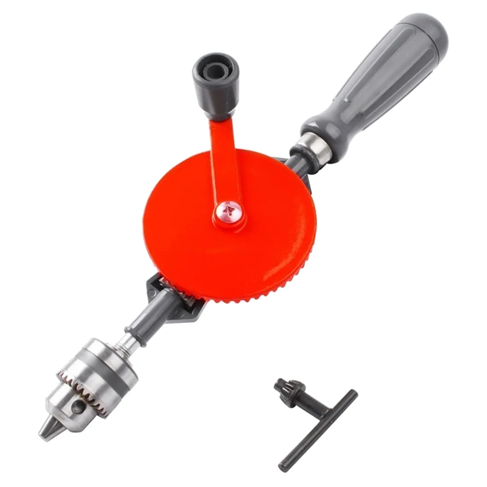 

Hand Drill 3/8-Inch Capacity-Powerful and Speedy, Manual 3/8 Inch Hand Drill, Finely Cast Steel Double Pinions