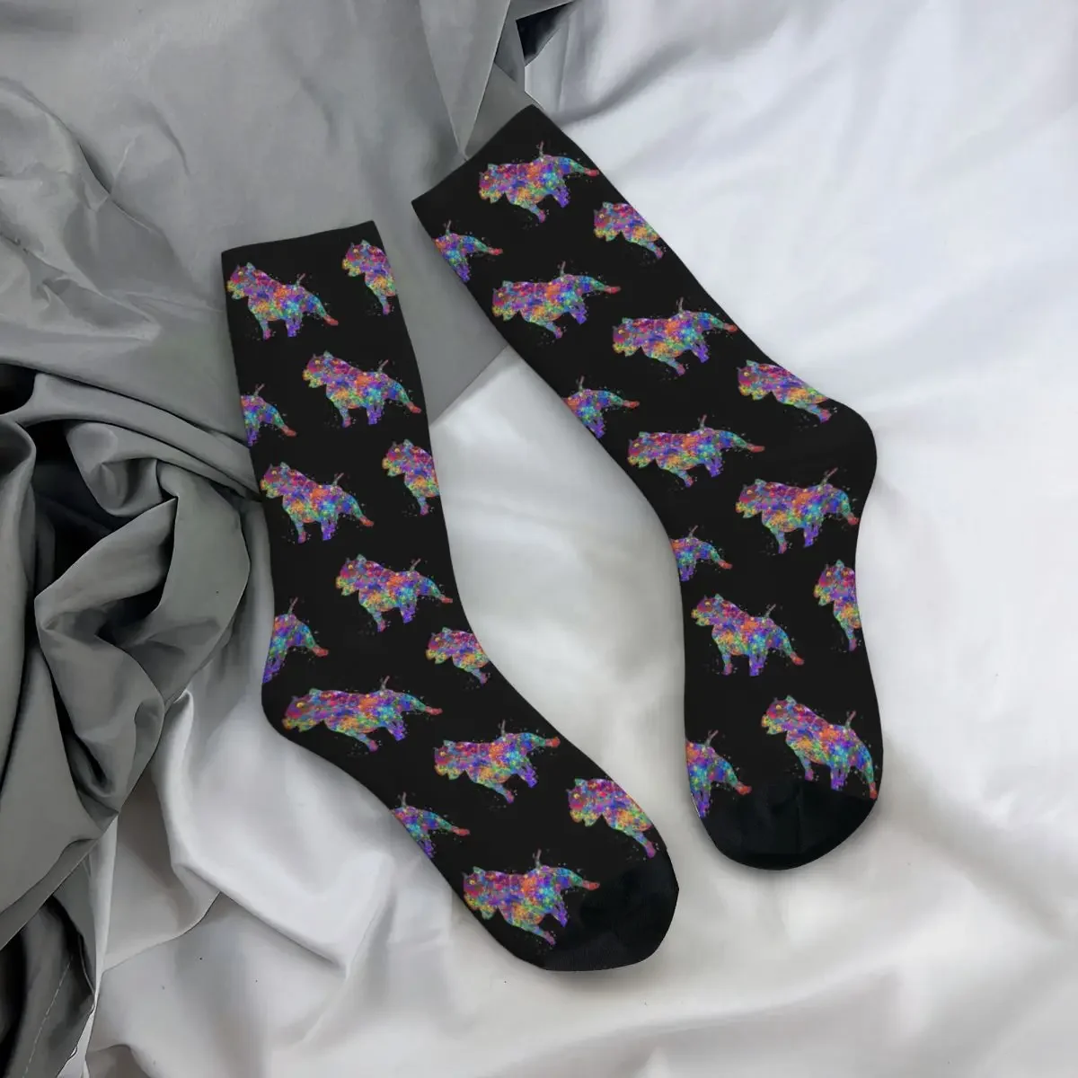 

All Seasons Crew Stockings Pitbull Dog Socks Funny Long Socks for Men Women Valentine's Day Gifts