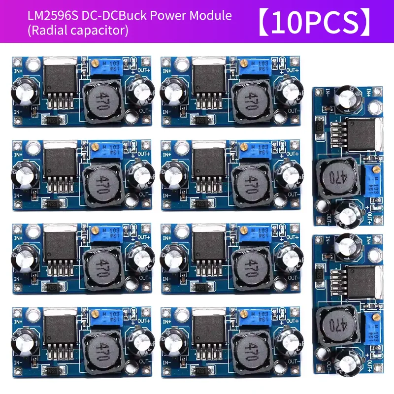 10 SZT. LM2596S DC-DC Przetwornica Obniżająca Napięcie Regulowany Moduł Zasilania — zdjęcie produktu 6