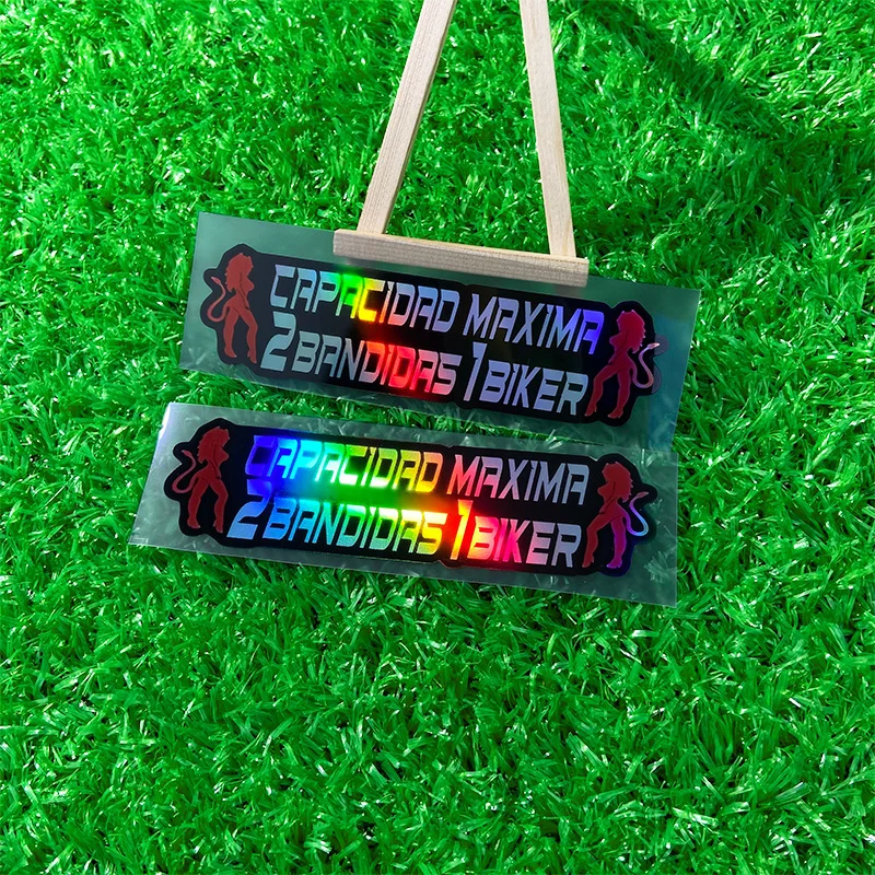 1PC/2PCS Śmieszne naklejki motocyklowe Meme Laserowa wodoodporna naklejka na zbiornik paliwa motocykla Przednia owiewka Pudełko na kask Skuter elektryczny — zdjęcie 5
