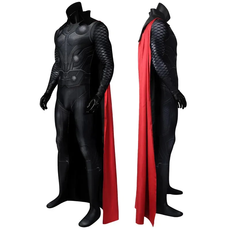 AAA 2025 Adult Infinity War God of Thunder Thor Jumpsuit Cosplay Costume Halloween Masquerade Party Print Zentai Bodysuit fy1;