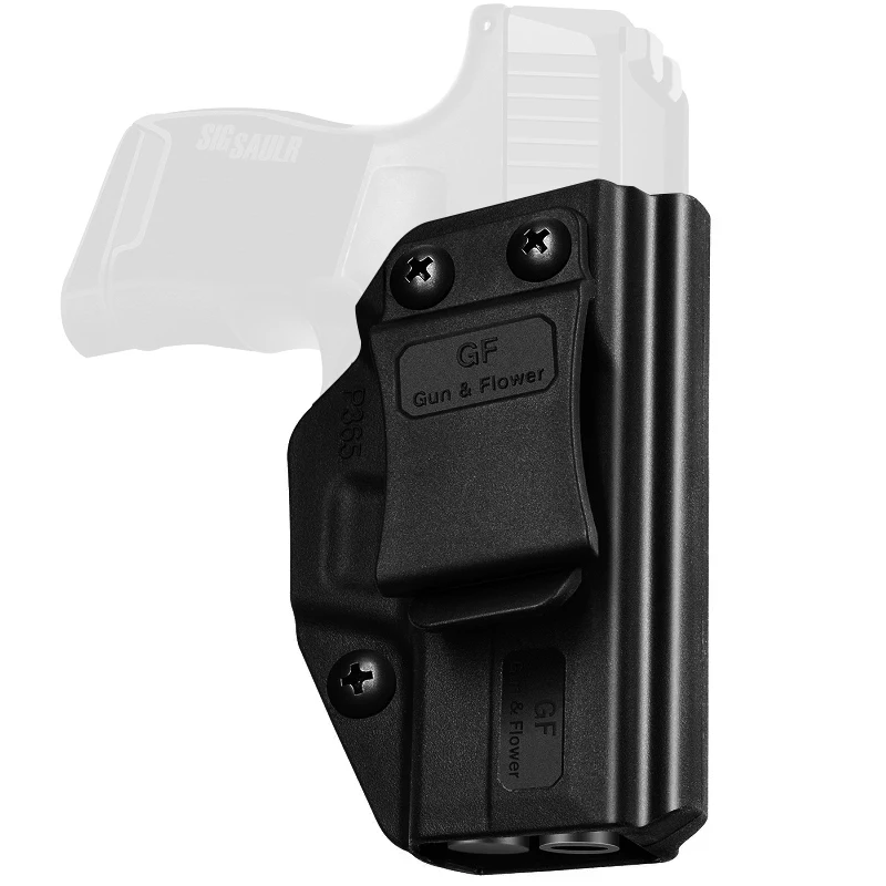 IWB 홀스터 핏: Sig Sauer P365 및 P365 SAS 및 P365 마이크로 피스톨, 허리 밴드 내부 캐리 폴리머 오른손 전술 총 가방