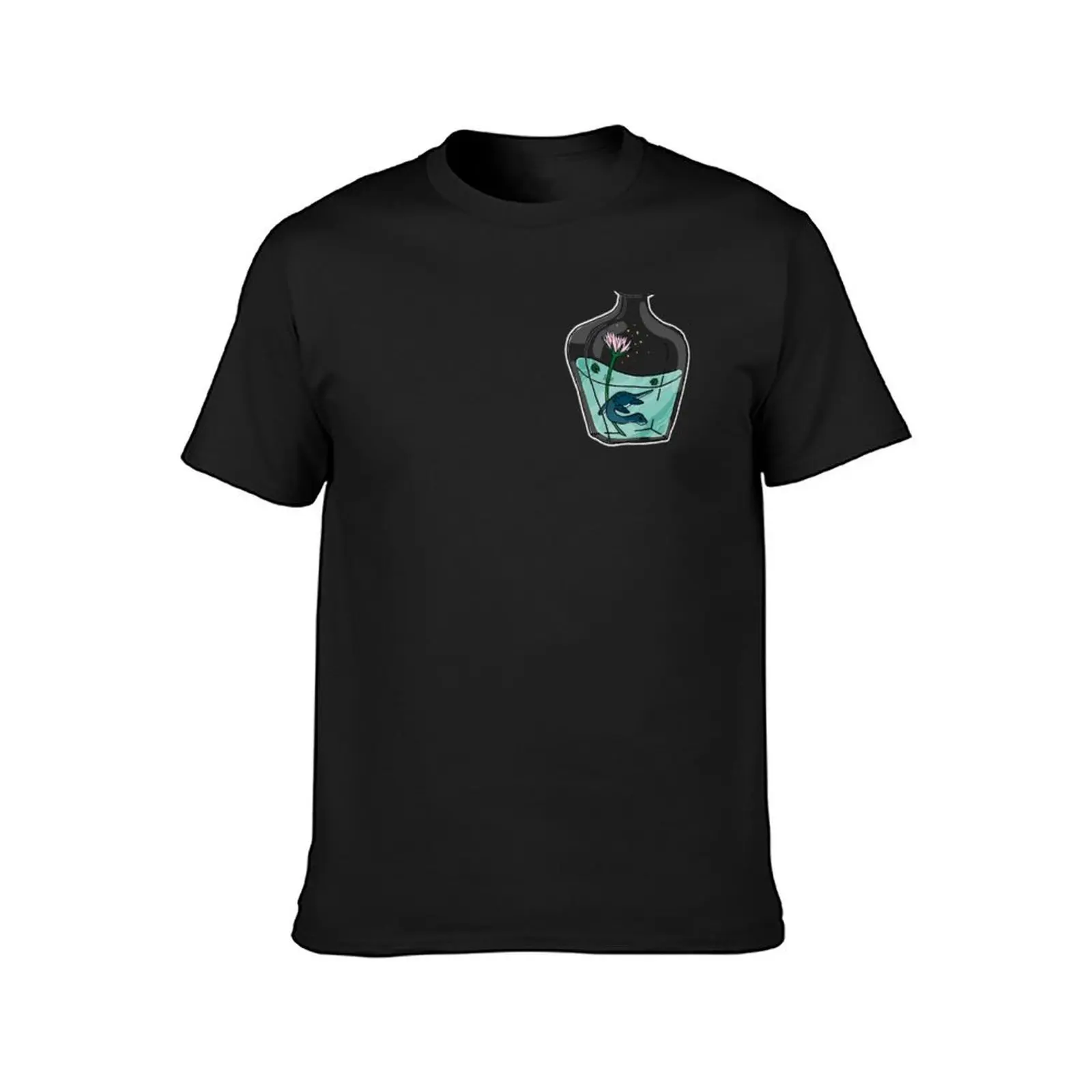 Nessie in a bottle T-Shirt aesthetic clothes quick drying oversized customizeds T-shirts for men cotton