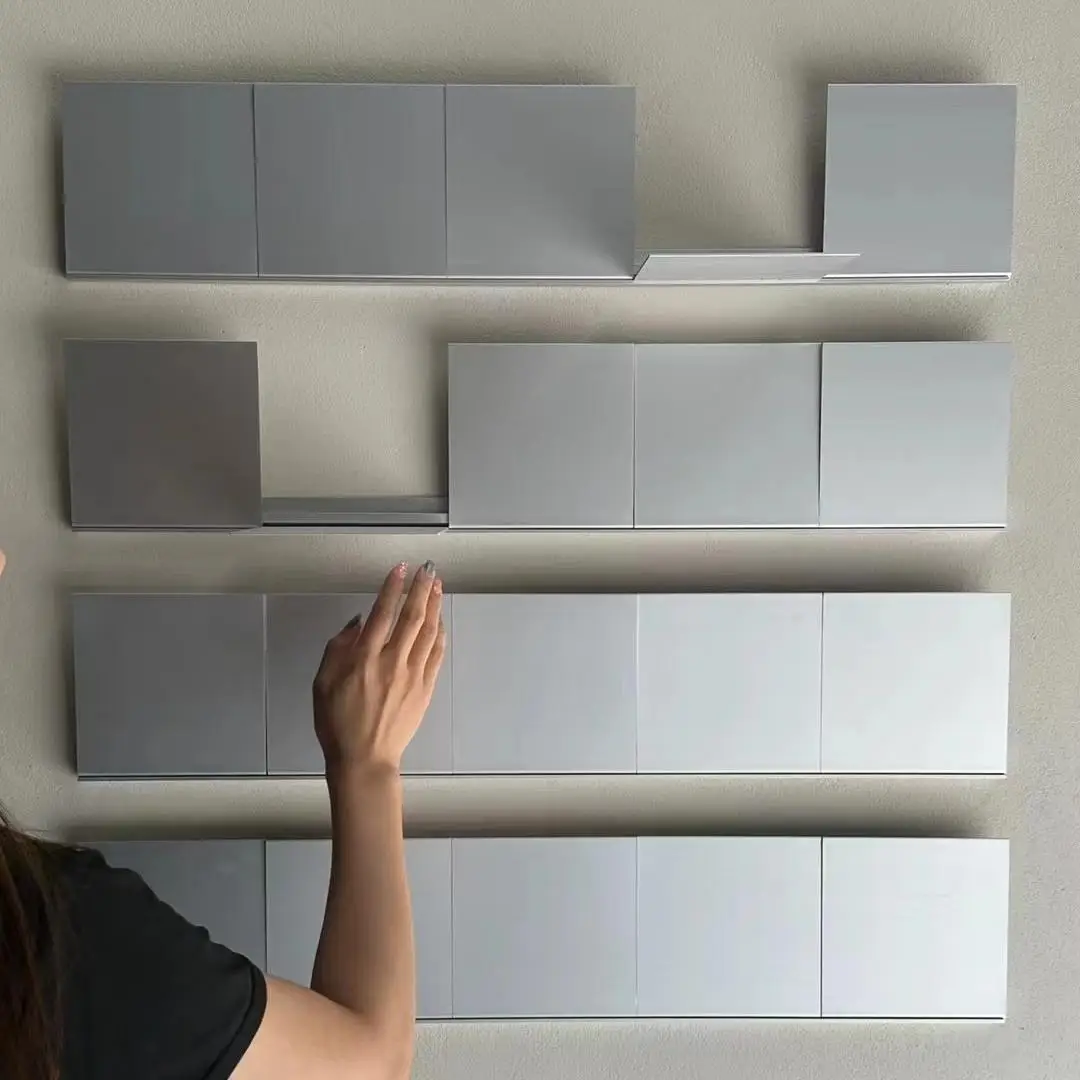 Wall foldable shelf wall aluminum alloy baffle wall hanging Bauhaus display stand decorative stand