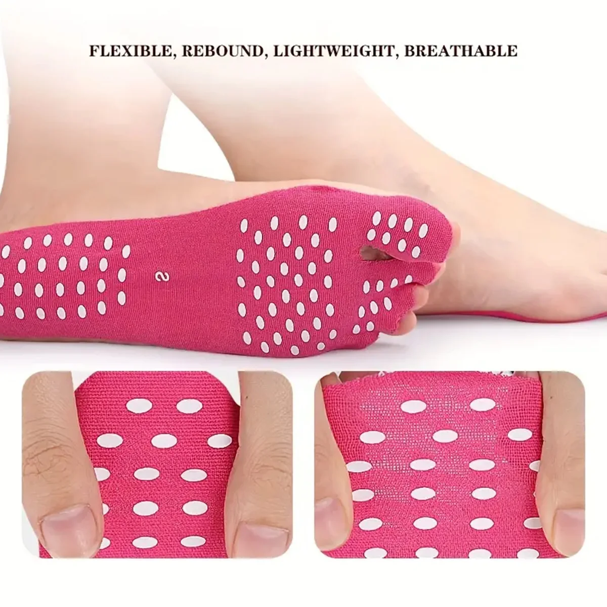 1 Pair Beach Foot Sole Insoles Disposable Removable Self-adhesive Portable Foot Pads Invisible Sole Insulation Foot Pads