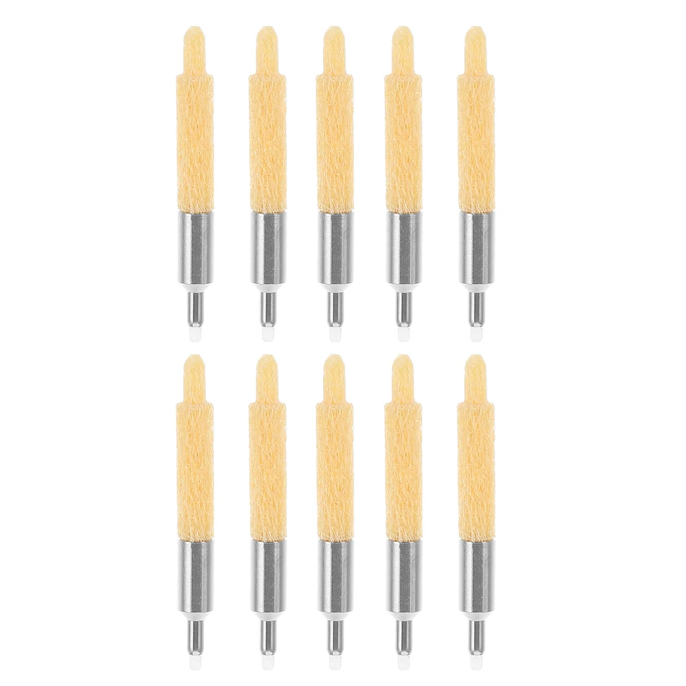10 قطعة قلم طلاء استبدال المناقير الجافة محو إزميل تلميح قلم حبر عبوات معدنية اضافية غرامة نصائح لمستلزمات الكتابة الحرفية