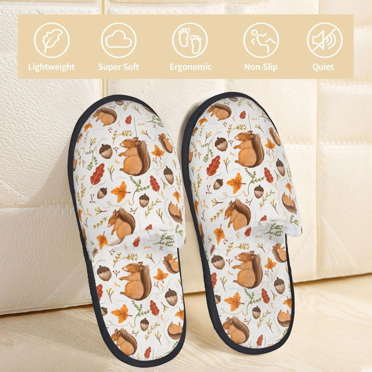 السنجاب طباعة النساء النعال المنزل فروي أحذية الرجال الأزواج أحذية دافئة للنساء الرجال داخلي في الهواء الطلق أفخم شبشب منزل