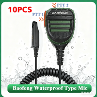 Baofeng Microphone Wholesale UV-68 Pro Max V2 Walkie Talkie Waterproof PTT Speaker Mic for UV-9R Pro UV S22 UV-98 BF 9700 GT 3WP