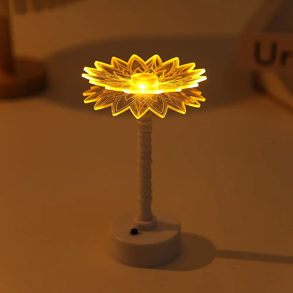 

LED Light Luxury Simple Acrylic Creative Gift Atmosphere Lamp Table Girl Room Bedroom Bedside Decorative Night