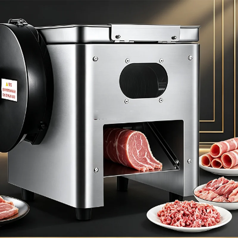 Table Top Electric Commercial Stainless Steel Shredder Section   Dice Meat Cutter Seaweed Mushroom Machine for Sale