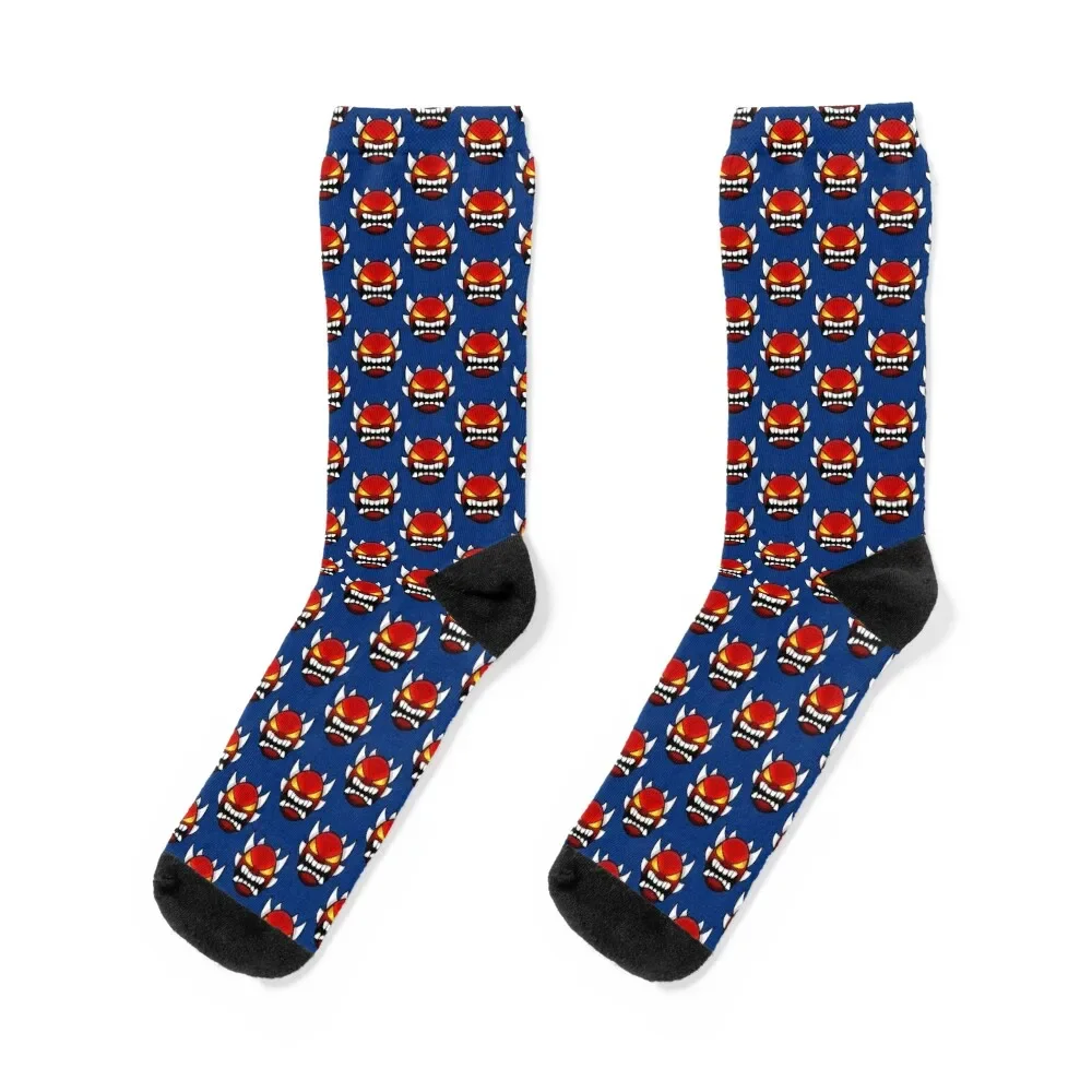 

Geometry dash Extreme demon Socks floral Run Men Socks Luxury Brand Women's