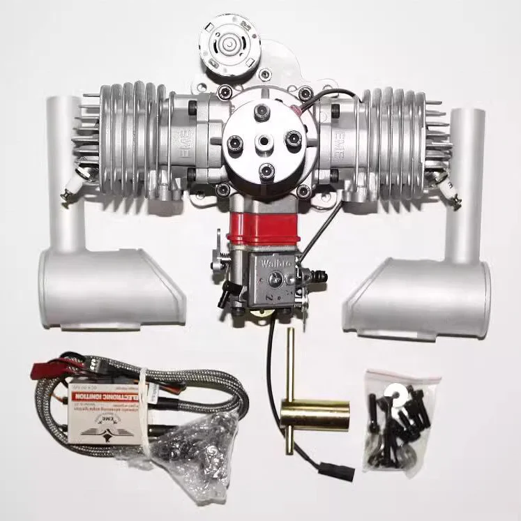 

EME70CC Electric Start Twin Cylinder Two Stroke Side AS Engine Auto Starter Fixed Wing oline Engine for RC Airplane EVTOL