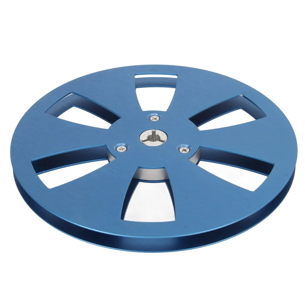 Universal 1/4 7 Inch Empty Open Reel 6 Hole Aluminum Alloy Reel To Reel Tape Takeup Spool Machine Reel for Replacing Bad Reels