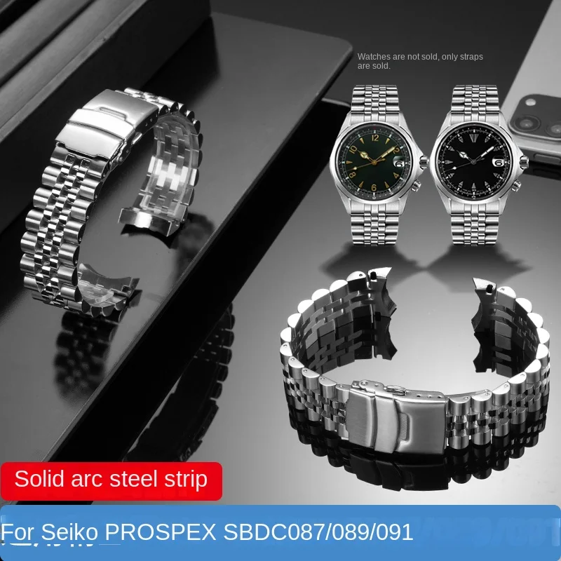 

Ремешок для часов Seiko Mountaineer SPB121 SBDC091 087 089 SARB017 SPB121J, 20 мм, цельный, с изогнутыми концами, из нержавеющей стали.