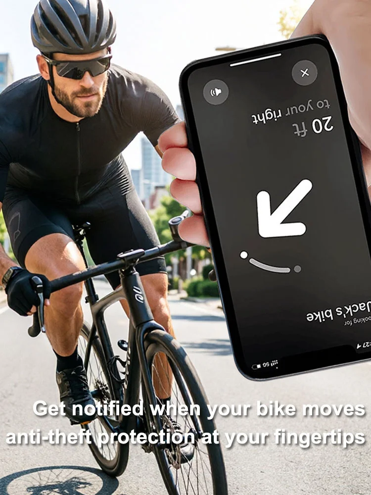 AliExpress NONE Classic Bike Bell for Apple AirTag Case Waterproof AirTag Bike Mount Bicycle Bell for Air Tag GPS Tracker Under Bike Bell Holder