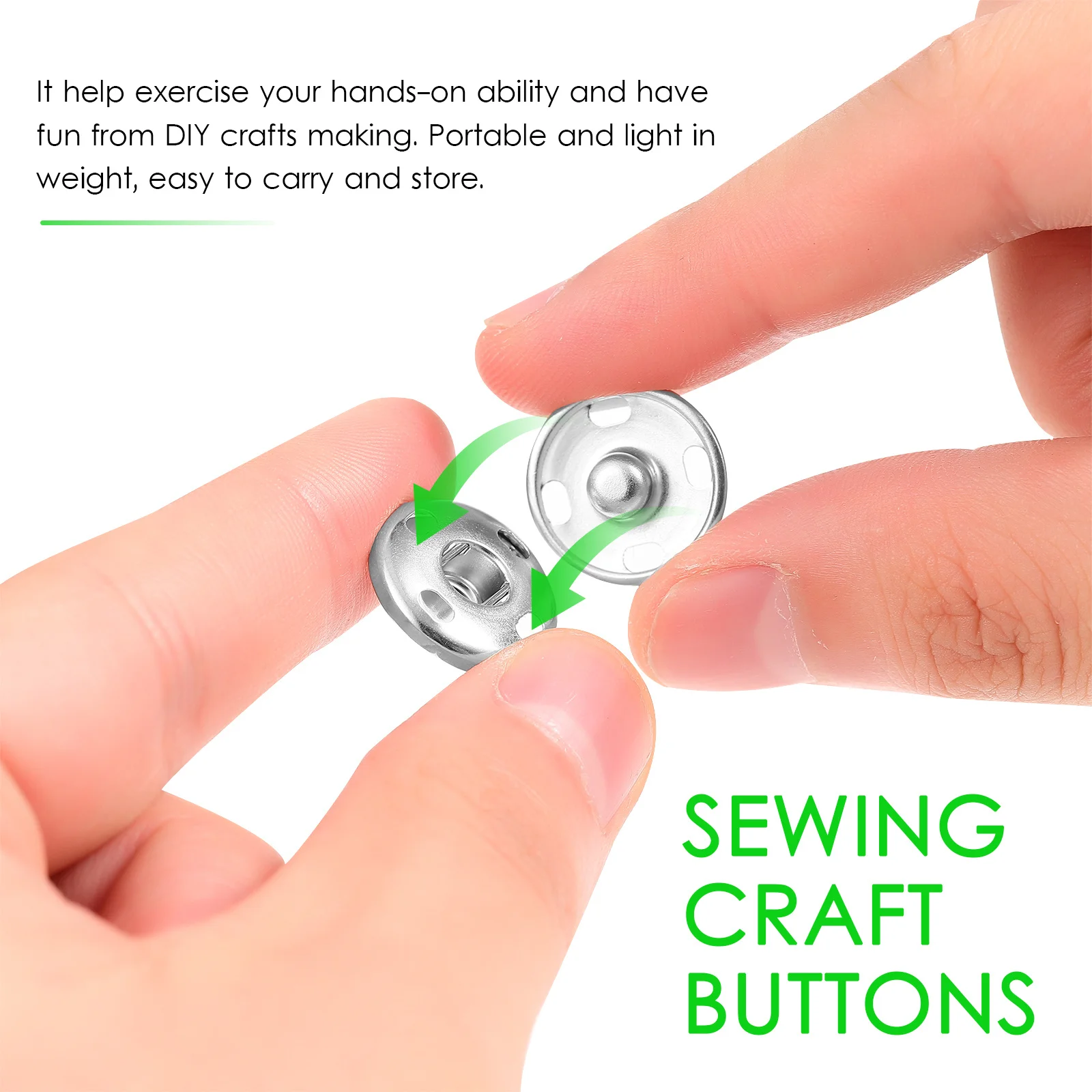 

100pcs 1 Box Fasteners Durable Sewing Buttons Snap Fasteners For Diy Craft Clothing Repair Kit Sewing Snap Buttons Kit