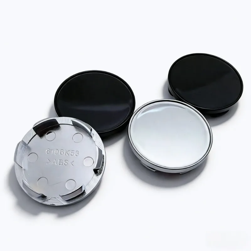 4er-Set 53MM (Clips 48MM) Radnabenkappen ohne Emblem, blanko, für Felgen, Staubschutz, Ersatz-Autozubehör – Detail 8