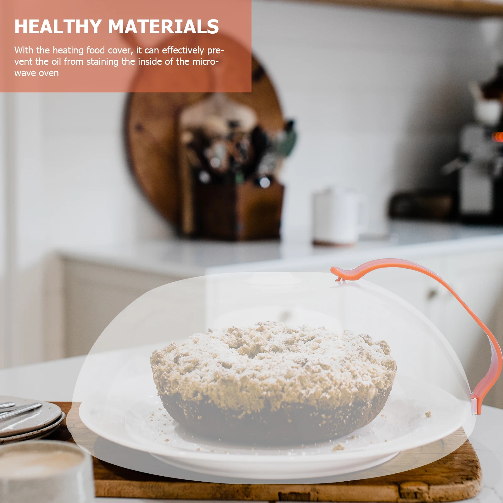 

Heat Resistant Microwave Splatter Cover Splash Food Covers Transparent Oven Protector