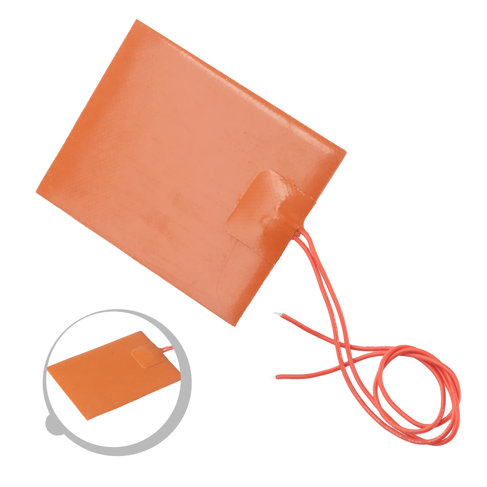 1Pc 12V DC 80x100mm 20W Flexible Waterproof Silicon Heater Pad For 3D Printer  Part Heated Bed Heating Mat Power Tool Parts