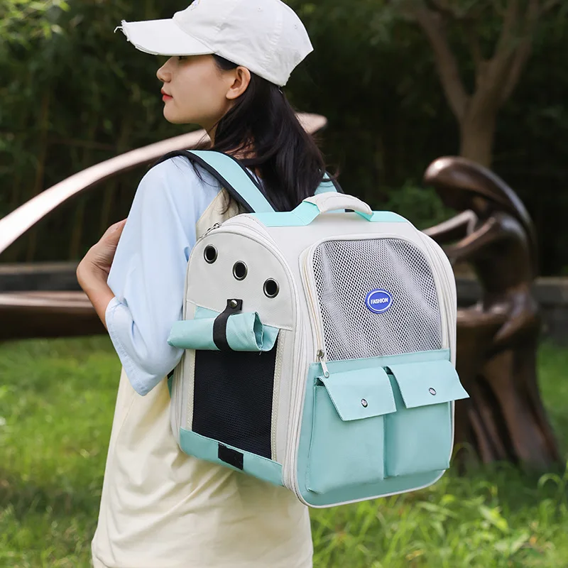 

Cat bag, portable bag, breathable backpack, pet backpack, large-capacity cat schoolbag, cat cage, space capsule cat supplies