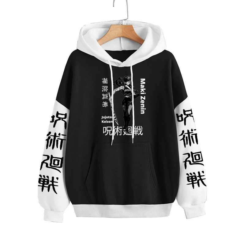 Jujutsu Kaisen Nanami Kento Anime Hoodies Harajuku Sudaderas Plus Size Cartoon Hip Hop Women Men Autumn Winter Sweatshirts