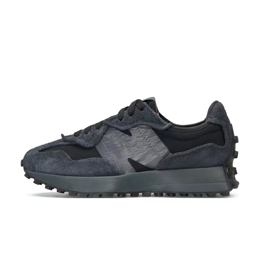 New Balance NB327 Unisex Low-Top Running Shoes  Black, Durable Support, Lightweight Feel & Comfortable Fit U327WCD