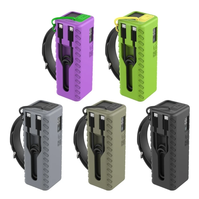 เคสซิลิโคนสำหรับ CUKTECH No.15SE Power Sleeve จัดการสายเคเบิลพกพาสะดวก