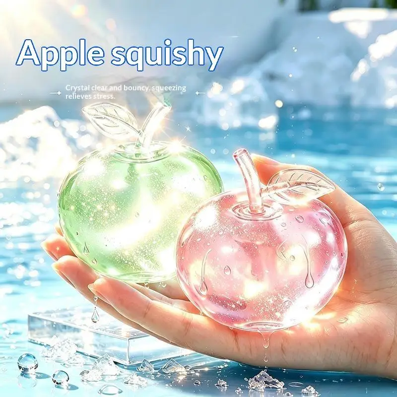 Squeezable Fruit Fidget Toy Round Non-Sticky Stress Relief Hand Toy for Office Break Relax Creative Gift for Friends