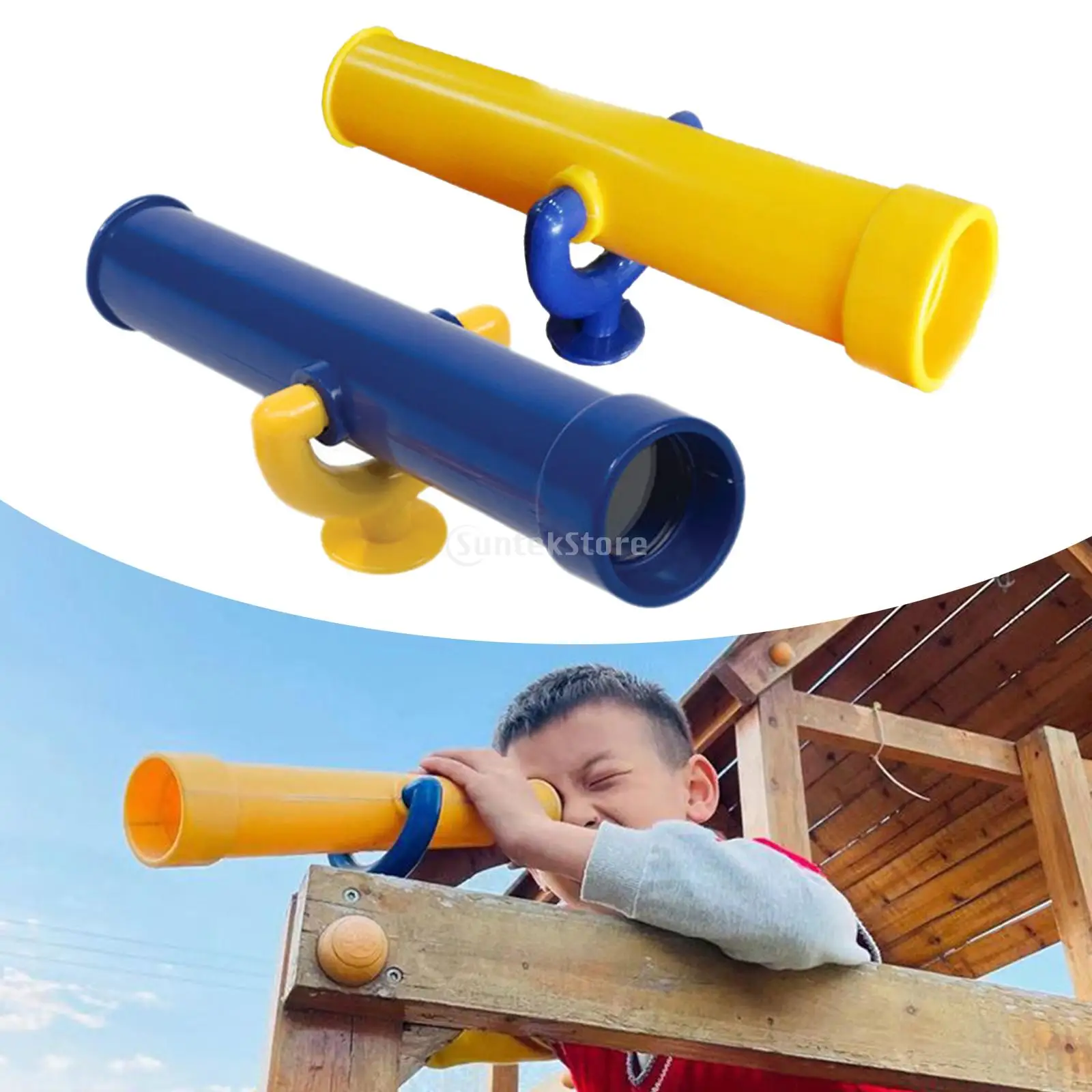 Kids Playground Toy Telescope Included Mounting Hardware Accessories Play Equipment Creative Outdoor Play Swing Set for Ages 3+