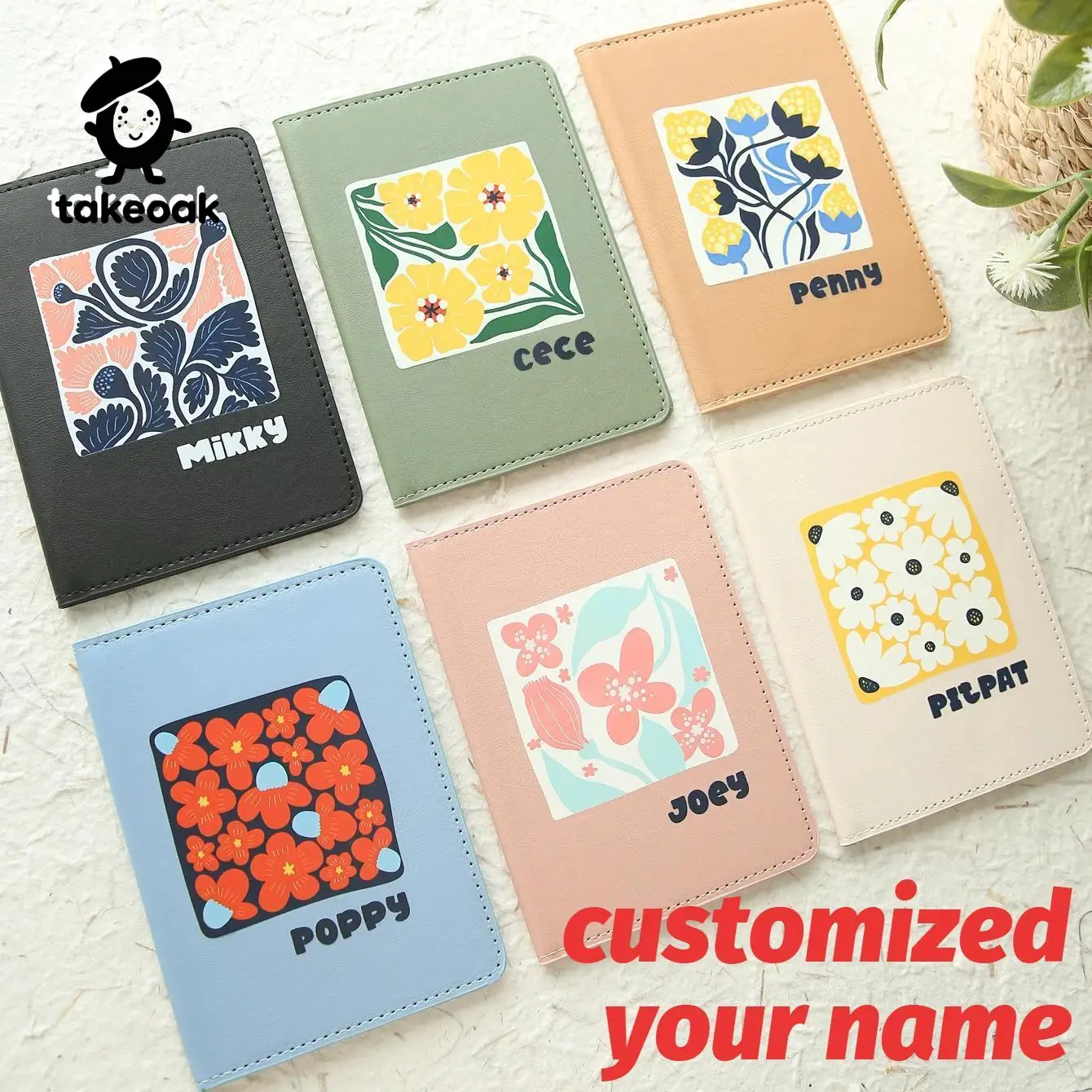 Customized Name Passport Cover Personalized Passport Holder for Bridesmaid Bachelorette Party Wedding Travel Gift