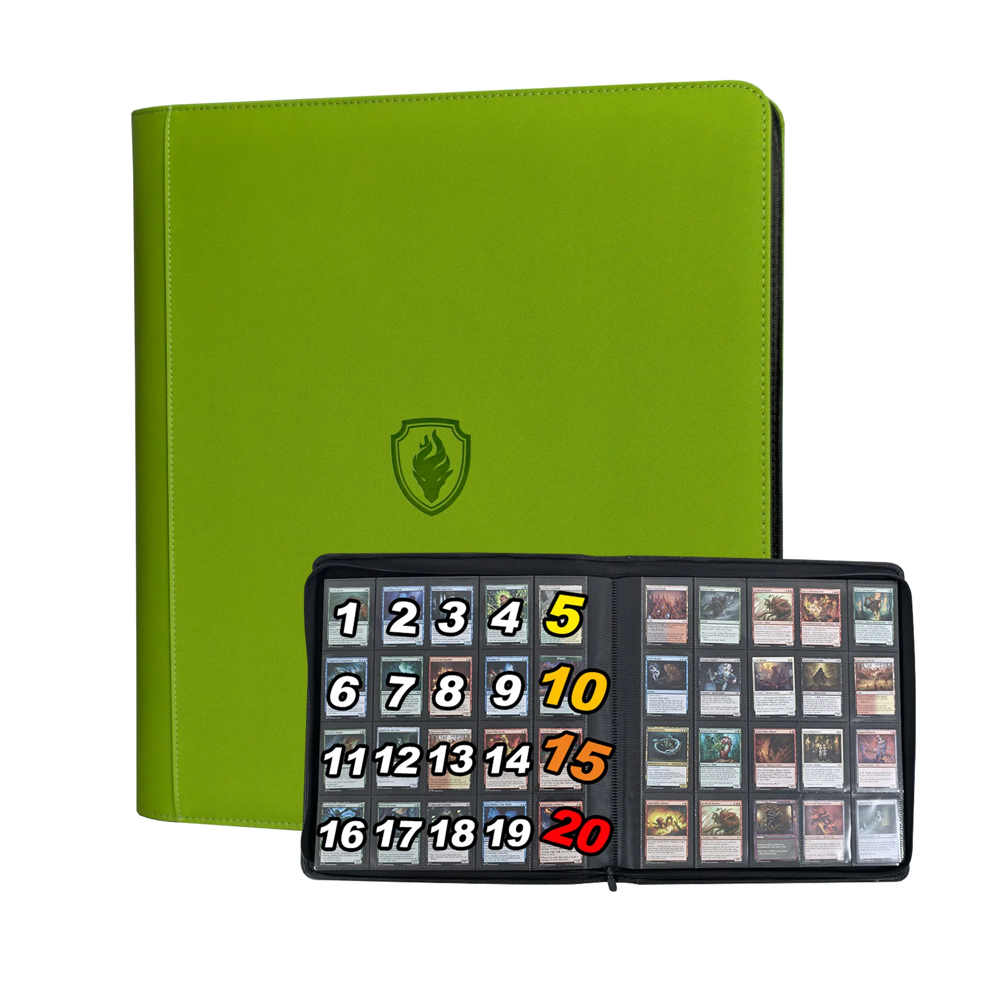 Album per Carte Collezionabili con 20 Tasche e Oltre 1280 Scomparti - Pagine Compatibili con Carte da Gioco, Carte Sportive e Altre Carte  26