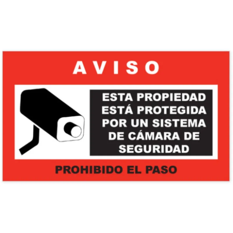 Pegatinas para Coche, Advertencia de Cámara de Seguridad, 13CM, PVC, KK