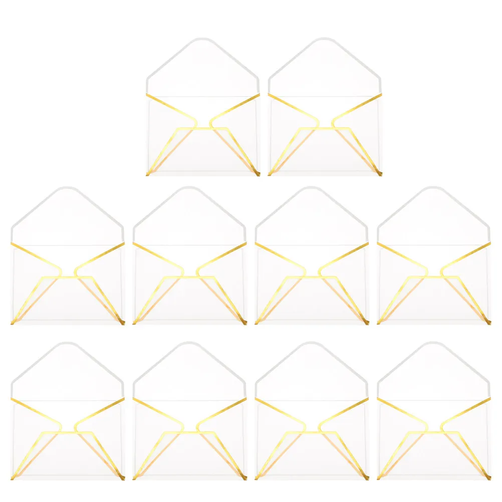 

10Pcs Vintage Style Envelopes Perfect Sized White Translucent Invitation Cards Wedding Card Envelopes