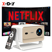 XGODY 4K Projector Netflix Official Android Full hd Beamer 1080P Projector Whale OS Dual Wifi 700 ANSI  BT5.0 Cinema Outdoor